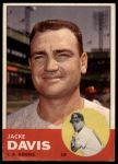 1963 Topps #117 Jacke Davis<br />B63T 10 9439<br /><a class='button AddToCart' data-ajax='true' data-ajax-mode='replace' data-ajax-update='#cart-info' href='/AddToCart?itemId=7043409&quantity=1&type=0'>Add To Cart</a>