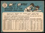 1965 Topps #270 Milt Pappas<br />B65T 12 7814<br /><a class='button AddToCart' data-ajax='true' data-ajax-mode='replace' data-ajax-update='#cart-info' href='/AddToCart?itemId=7043808&quantity=1&type=0'>Add To Cart</a>