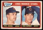 1965 Topps #386  -  Fred Norman / Paul Jaeckel Cubs Rookies<br />B65T 12 7939<br /><a class='button AddToCart' data-ajax='true' data-ajax-mode='replace' data-ajax-update='#cart-info' href='/AddToCart?itemId=7043934&quantity=1&type=0'>Add To Cart</a>