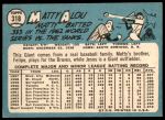 1965 Topps #318 Matty Alou<br />B65T 12 7943<br /><a class='button AddToCart' data-ajax='true' data-ajax-mode='replace' data-ajax-update='#cart-info' href='/AddToCart?itemId=7043938&quantity=1&type=0'>Add To Cart</a>