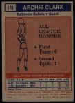 1972 Topps #170  -  Archie Clark  NBA All-Star - 2nd Team<br />K72T 05 6127<br /><a class='button AddToCart' data-ajax='true' data-ajax-mode='replace' data-ajax-update='#cart-info' href='/AddToCart?itemId=7045102&quantity=1&type=0'>Add To Cart</a>