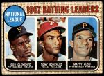 #1 NL Batting Leaders Roberto Clemente / Matty Alou / Tony Gonzalez 