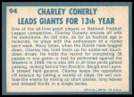 1961 Topps #94  -  Charley Conerly 1960 Football Highlights<br />F61T 03 3993<br /><a class='button AddToCart' data-ajax='true' data-ajax-mode='replace' data-ajax-update='#cart-info' href='/AddToCart?itemId=7046246&quantity=1&type=0'>Add To Cart</a>
