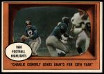 1961 Topps #94  -  Charley Conerly 1960 Football Highlights<br />F61T 03 3993<br /><a class='button AddToCart' data-ajax='true' data-ajax-mode='replace' data-ajax-update='#cart-info' href='/AddToCart?itemId=7046246&quantity=1&type=0'>Add To Cart</a>
