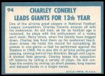 1961 Topps #94  -  Charley Conerly 1960 Football Highlights<br />F61T 03 3994<br /><a class='button AddToCart' data-ajax='true' data-ajax-mode='replace' data-ajax-update='#cart-info' href='/AddToCart?itemId=7046249&quantity=1&type=0'>Add To Cart</a>
