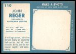 1961 Topps #110 John Reger<br />F61T 03 4062<br /><a class='button AddToCart' data-ajax='true' data-ajax-mode='replace' data-ajax-update='#cart-info' href='/AddToCart?itemId=7046386&quantity=1&type=0'>Add To Cart</a>