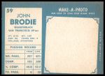 1961 Topps #59 John Brodie<br />F61T 03 4071<br /><a class='button AddToCart' data-ajax='true' data-ajax-mode='replace' data-ajax-update='#cart-info' href='/AddToCart?itemId=7046409&quantity=1&type=0'>Add To Cart</a>