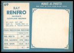 1961 Topps #69 Ray Renfro<br />F61T 03 4080<br /><a class='button AddToCart' data-ajax='true' data-ajax-mode='replace' data-ajax-update='#cart-info' href='/AddToCart?itemId=7046429&quantity=1&type=0'>Add To Cart</a>