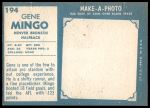 1961 Topps #194 Gene Mingo<br />F61T 03 4091<br /><a class='button AddToCart' data-ajax='true' data-ajax-mode='replace' data-ajax-update='#cart-info' href='/AddToCart?itemId=7046453&quantity=1&type=0'>Add To Cart</a>