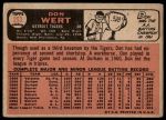 1966 Topps #253 Don Wert<br />B66T 14 4833<br /><a class='button AddToCart' data-ajax='true' data-ajax-mode='replace' data-ajax-update='#cart-info' href='/AddToCart?itemId=7046590&quantity=1&type=0'>Add To Cart</a>