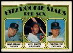 1972 Topps #79  -  Carlton Fisk / Cecil Cooper / Mike Garman Red Sox Rookies<br />B72T 12 0830<br /><a class='button AddToCart' data-ajax='true' data-ajax-mode='replace' data-ajax-update='#cart-info' href='/AddToCart?itemId=7046737&quantity=1&type=0'>Add To Cart</a>