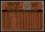 1972 Topps #279 Larry Brown<br />B72T 12 0872<br /><a class='button AddToCart' data-ajax='true' data-ajax-mode='replace' data-ajax-update='#cart-info' href='/AddToCart?itemId=7046800&quantity=1&type=0'>Add To Cart</a>
