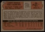 1972 Topps #737 Len Randle<br />B72T 12 1145<br /><a class='button AddToCart' data-ajax='true' data-ajax-mode='replace' data-ajax-update='#cart-info' href='/AddToCart?itemId=7047091&quantity=1&type=0'>Add To Cart</a>