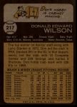 1973 Topps #217 Don Wilson<br />B73T 11 8286<br /><a class='button AddToCart' data-ajax='true' data-ajax-mode='replace' data-ajax-update='#cart-info' href='/AddToCart?itemId=7047303&quantity=1&type=0'>Add To Cart</a>