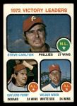 1973 Topps #66  -  Steve Carlton / Gaylord Perry / Wilbur Wood Pitching Leaders<br />B73T 11 8393<br /><a class='button AddToCart' data-ajax='true' data-ajax-mode='replace' data-ajax-update='#cart-info' href='/AddToCart?itemId=7047432&quantity=1&type=0'>Add To Cart</a>