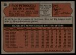 1972 Topps #30 Rico Petrocelli<br />B72T 11 9903<br /><a class='button AddToCart' data-ajax='true' data-ajax-mode='replace' data-ajax-update='#cart-info' href='/AddToCart?itemId=7047862&quantity=1&type=0'>Add To Cart</a>