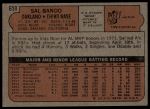 1972 Topps #650 Sal Bando<br />B72T 11 9944<br /><a class='button AddToCart' data-ajax='true' data-ajax-mode='replace' data-ajax-update='#cart-info' href='/AddToCart?itemId=7047903&quantity=1&type=0'>Add To Cart</a>