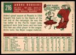 1959 Topps #216 Andre Rodgers<br />B59T 14 9311<br /><a class='button AddToCart' data-ajax='true' data-ajax-mode='replace' data-ajax-update='#cart-info' href='/AddToCart?itemId=7048238&quantity=1&type=0'>Add To Cart</a>