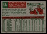 1959 Topps #337 George Crowe<br />B59T 14 9342<br /><a class='button AddToCart' data-ajax='true' data-ajax-mode='replace' data-ajax-update='#cart-info' href='/AddToCart?itemId=7048300&quantity=1&type=0'>Add To Cart</a>