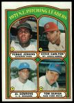 1972 Topps #93  -  Steve Carlton / Fergie Jenkins / Tom Seaver / Al Downing NL Pitching Leaders<br />B72T 12 0315<br /><a class='button AddToCart' data-ajax='true' data-ajax-mode='replace' data-ajax-update='#cart-info' href='/AddToCart?itemId=7048454&quantity=1&type=0'>Add To Cart</a>