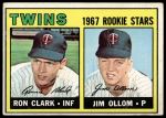 1967 Topps #137  -  Ron Clark / Jim Ollom Twins Rookies<br />B67T 14 4598<br /><a class='button AddToCart' data-ajax='true' data-ajax-mode='replace' data-ajax-update='#cart-info' href='/AddToCart?itemId=7048662&quantity=1&type=0'>Add To Cart</a>