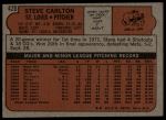1972 Topps #420 Steve Carlton<br />B72T 12 0493<br /><a class='button AddToCart' data-ajax='true' data-ajax-mode='replace' data-ajax-update='#cart-info' href='/AddToCart?itemId=7048683&quantity=1&type=0'>Add To Cart</a>