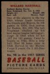 1951 Bowman #98 Willard Marshall<br />B51B 01 5564<br /><a class='button AddToCart' data-ajax='true' data-ajax-mode='replace' data-ajax-update='#cart-info' href='/AddToCart?itemId=7049163&quantity=1&type=0'>Add To Cart</a>