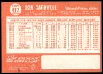 1964 Topps #417 Don Cardwell<br />B64T 12 7637<br /><a class='button AddToCart' data-ajax='true' data-ajax-mode='replace' data-ajax-update='#cart-info' href='/AddToCart?itemId=7051547&quantity=1&type=0'>Add To Cart</a>