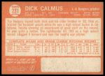 1964 Topps #231 Dick Calmus<br />B64T 12 7867<br /><a class='button AddToCart' data-ajax='true' data-ajax-mode='replace' data-ajax-update='#cart-info' href='/AddToCart?itemId=7051754&quantity=1&type=0'>Add To Cart</a>