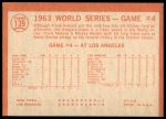 1964 Topps #139  1963 World Series - Game #4 - Sealing Yanks' Doom - Frank Howard<br />B64T 12 7869<br /><a class='button AddToCart' data-ajax='true' data-ajax-mode='replace' data-ajax-update='#cart-info' href='/AddToCart?itemId=7051756&quantity=1&type=0'>Add To Cart</a>