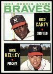 1964 Topps #476  -  Rico Carty / Dick Kelley Braves Rookies<br />B64T 12 7879<br /><a class='button AddToCart' data-ajax='true' data-ajax-mode='replace' data-ajax-update='#cart-info' href='/AddToCart?itemId=7051766&quantity=1&type=0'>Add To Cart</a>