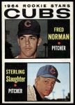 1964 Topps #469  -  Fred Norman / Sterling Slaughter Cubs Rookies<br />B64T 12 7818<br /><a class='button AddToCart' data-ajax='true' data-ajax-mode='replace' data-ajax-update='#cart-info' href='/AddToCart?itemId=7051801&quantity=1&type=0'>Add To Cart</a>