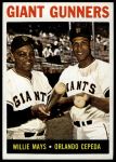 1964 Topps #306  -  Willie Mays / Orlando Cepeda Giants Gunners<br />B64T 12 7899<br /><a class='button AddToCart' data-ajax='true' data-ajax-mode='replace' data-ajax-update='#cart-info' href='/AddToCart?itemId=7051823&quantity=1&type=0'>Add To Cart</a>