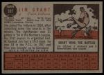 1962 Topps #307 Jim Grant<br />B62T 12 5322<br /><a class='button AddToCart' data-ajax='true' data-ajax-mode='replace' data-ajax-update='#cart-info' href='/AddToCart?itemId=7052012&quantity=1&type=0'>Add To Cart</a>