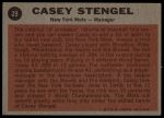 1962 Topps #29 Casey Stengel<br />B62T 12 5331<br /><a class='button AddToCart' data-ajax='true' data-ajax-mode='replace' data-ajax-update='#cart-info' href='/AddToCart?itemId=7052021&quantity=1&type=0'>Add To Cart</a>