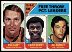 #3 NBA Free Throw Pct Leaders Rick Barry / Bill Bradley / Calvin Murphy 