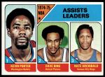 1975 Topps #5  -  Dave Bing / Kevin Porter / Nate Archibald NBA Assists Leaders<br />K75T 05 5561<br /><a class='button AddToCart' data-ajax='true' data-ajax-mode='replace' data-ajax-update='#cart-info' href='/AddToCart?itemId=7052304&quantity=1&type=0'>Add To Cart</a>