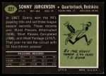 1969 Topps #227 Sonny Jurgensen<br />F69T 07 2956<br /><a class='button AddToCart' data-ajax='true' data-ajax-mode='replace' data-ajax-update='#cart-info' href='/AddToCart?itemId=7052496&quantity=1&type=0'>Add To Cart</a>