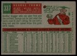 1959 Topps #337 George Crowe<br />B59T 14 9395<br /><a class='button AddToCart' data-ajax='true' data-ajax-mode='replace' data-ajax-update='#cart-info' href='/AddToCart?itemId=7053517&quantity=1&type=0'>Add To Cart</a>