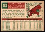 1959 Topps #403 Clem Labine<br />B59T 14 9537<br /><a class='button AddToCart' data-ajax='true' data-ajax-mode='replace' data-ajax-update='#cart-info' href='/AddToCart?itemId=7053664&quantity=1&type=0'>Add To Cart</a>