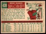 1959 Topps #439 Brooks Robinson<br />B59T 14 9662<br /><a class='button AddToCart' data-ajax='true' data-ajax-mode='replace' data-ajax-update='#cart-info' href='/AddToCart?itemId=7053791&quantity=1&type=0'>Add To Cart</a>
