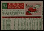 1959 Topps #363 Bobby Avila<br />B59T 14 9772<br /><a class='button AddToCart' data-ajax='true' data-ajax-mode='replace' data-ajax-update='#cart-info' href='/AddToCart?itemId=7053906&quantity=1&type=0'>Add To Cart</a>