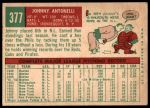 1959 Topps #377 Johnny Antonelli<br />B59T 14 9791<br /><a class='button AddToCart' data-ajax='true' data-ajax-mode='replace' data-ajax-update='#cart-info' href='/AddToCart?itemId=7053925&quantity=1&type=0'>Add To Cart</a>