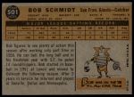 1960 Topps #501 Bob Schmidt<br />B60T 14 0923<br /><a class='button AddToCart' data-ajax='true' data-ajax-mode='replace' data-ajax-update='#cart-info' href='/AddToCart?itemId=7053971&quantity=1&type=0'>Add To Cart</a>