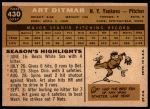 1960 Topps #430 Art Ditmar<br />B60T 14 0949<br /><a class='button AddToCart' data-ajax='true' data-ajax-mode='replace' data-ajax-update='#cart-info' href='/AddToCart?itemId=7053997&quantity=1&type=0'>Add To Cart</a>
