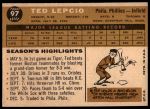 1960 Topps #97 Ted Lepcio<br />B60T 14 0962<br /><a class='button AddToCart' data-ajax='true' data-ajax-mode='replace' data-ajax-update='#cart-info' href='/AddToCart?itemId=7054010&quantity=1&type=0'>Add To Cart</a>