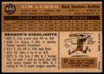 1960 Topps #440 Jim Lemon<br />B60T 14 1066<br /><a class='button AddToCart' data-ajax='true' data-ajax-mode='replace' data-ajax-update='#cart-info' href='/AddToCart?itemId=7054120&quantity=1&type=0'>Add To Cart</a>