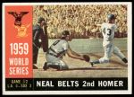 1960 Topps #386  -  Charlie Neal 1959 World Series - Game #2 - Neal Belts 2nd Homer<br />B60T 14 1084<br /><a class='button AddToCart' data-ajax='true' data-ajax-mode='replace' data-ajax-update='#cart-info' href='/AddToCart?itemId=7054138&quantity=1&type=0'>Add To Cart</a>