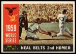 1960 Topps #386  -  Charlie Neal 1959 World Series - Game #2 - Neal Belts 2nd Homer<br />B60T 14 1086<br /><a class='button AddToCart' data-ajax='true' data-ajax-mode='replace' data-ajax-update='#cart-info' href='/AddToCart?itemId=7054140&quantity=1&type=0'>Add To Cart</a>