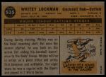 1960 Topps #535 Whitey Lockman<br />B60T 14 1254<br /><a class='button AddToCart' data-ajax='true' data-ajax-mode='replace' data-ajax-update='#cart-info' href='/AddToCart?itemId=7054311&quantity=1&type=0'>Add To Cart</a>